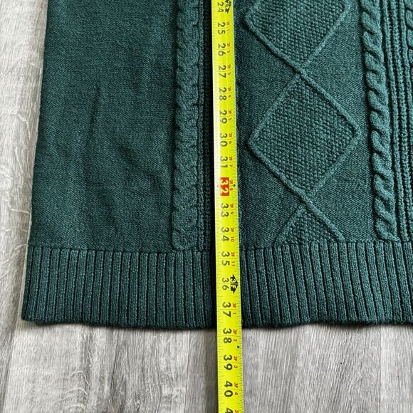 Torrid Cable Knit Dress Women's Size 2 2X Green Soft Stretch Holiday Work NEW - Picture 6 of 7
